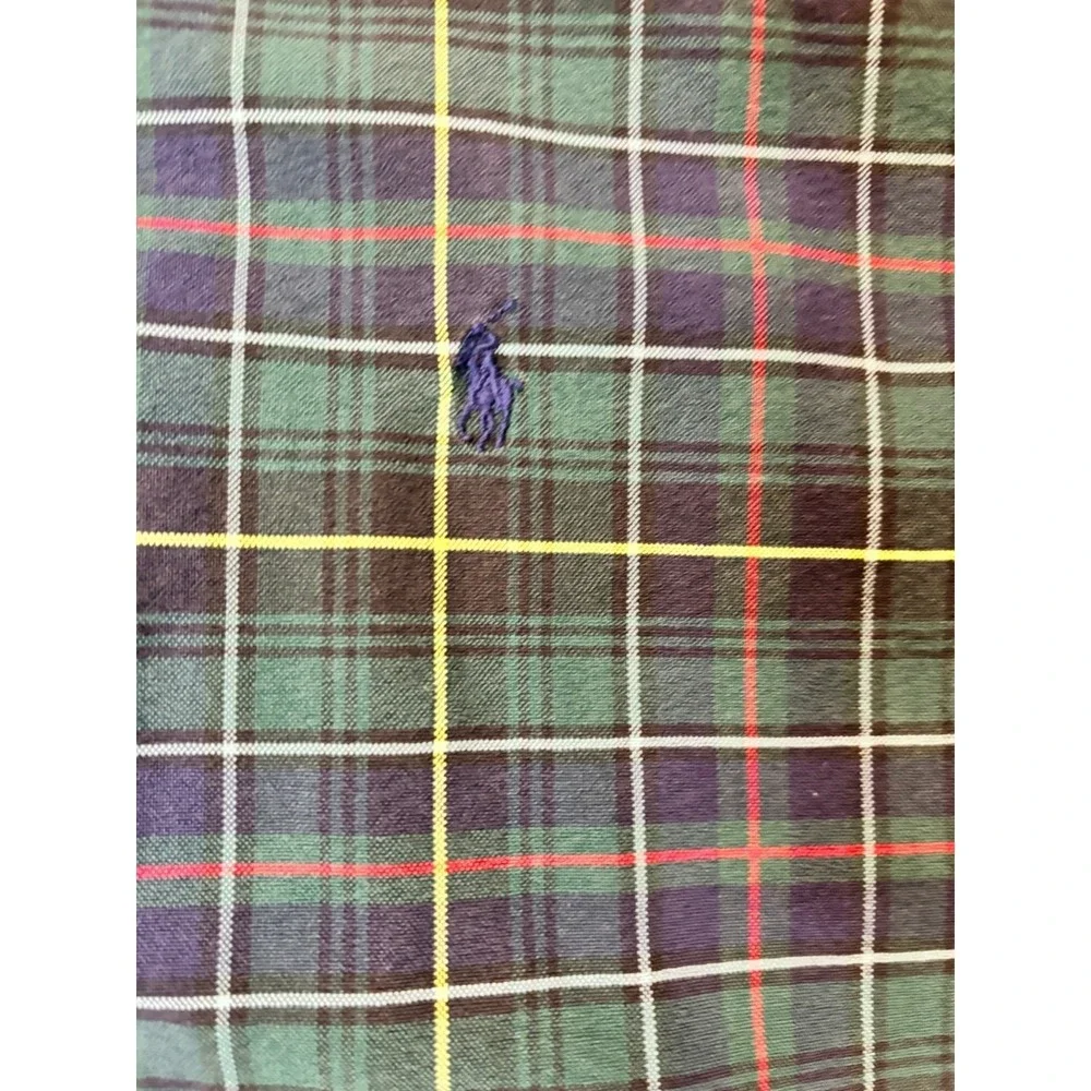Ralph Lauren Plaid Button Down Shirt‎ Men &Green Blue Yellow Classic Fit xxl